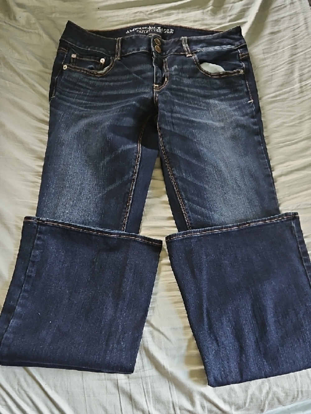 American Eagle Outfitters Dark Blue Bootcut Jeans BUNDLE - Picture 2 of 11